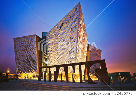 Sunset over Belfast Titanic, Belfast, Northern Sunset over Belfast Titanic, Belfast, Northern 32430773