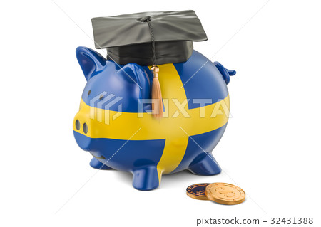 Savings for education in Sweden concept Savings for education in Sweden concept 32431388