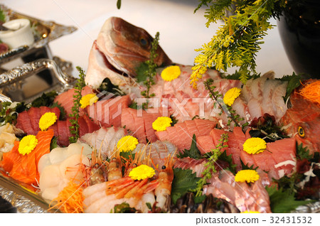 Catering food Assortment of sashimi 32431532