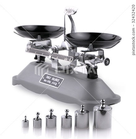 Laboratory scales with weights Laboratory scales with weights 32432420