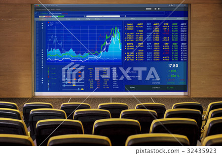 Graphic of investment stock market data analysis business Graphic of investment stock market data analysis business 32435923