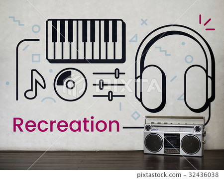 Music Audio Recreation Relaxation Entertainment Concept Music Audio Recreation Relaxation Entertainment Concept 32436038