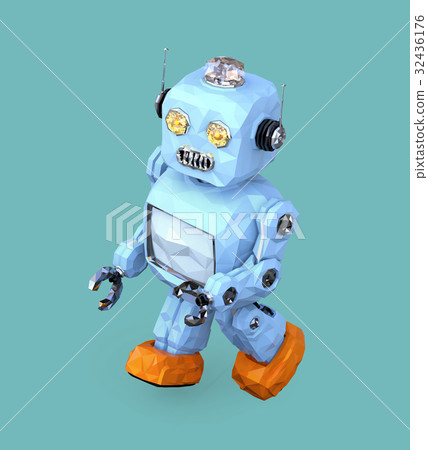 Ropori style retro robot image 32436176