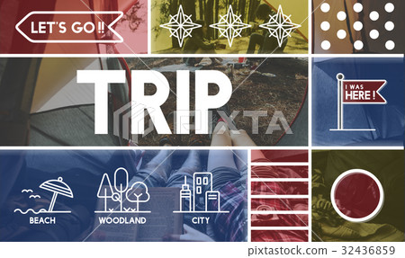 Holiday trip tour itinerary travel graphic Holiday trip tour itinerary travel graphic 32436859