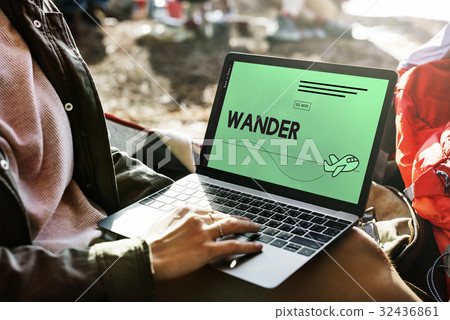 Wander wanderlust travel plane symbol 32436861