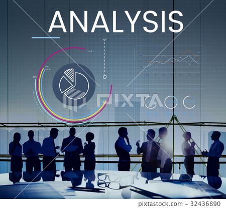 People meeting with Graphic of business graph data analysis People meeting with Graphic of business graph data analysis 32436890