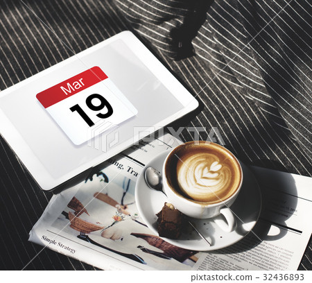 Date Month Calendar Schedule Planner Word Graphic 32436893