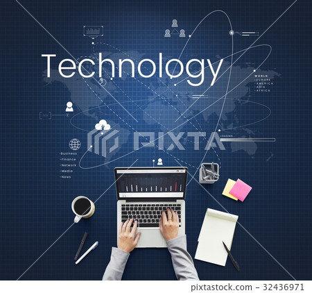 World Map Connection Social Media Technology 32436971