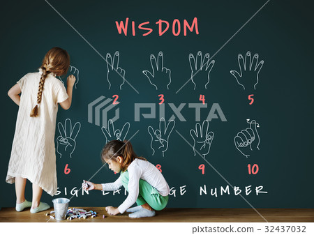 Sign Language Number Instruction Lesson Graphic 32437032