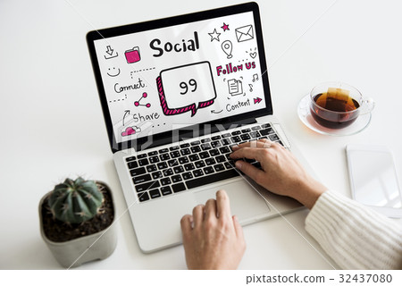 Communication Stay Connected Community Concept Communication Stay Connected Community Concept 32437080