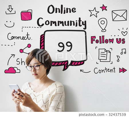 Communication Stay Connected Community Concept 32437539