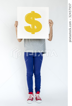 Dollar sign economy financial money balance 32437937