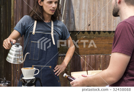 People at healthy local food festive 32438088