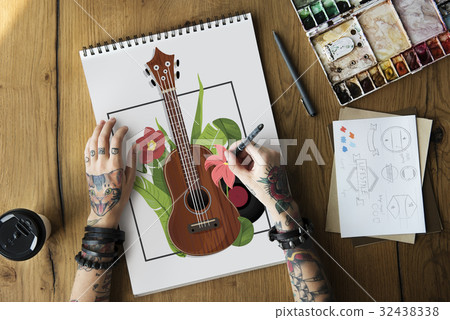Music recreation guitar chill melody Music recreation guitar chill melody 32438338