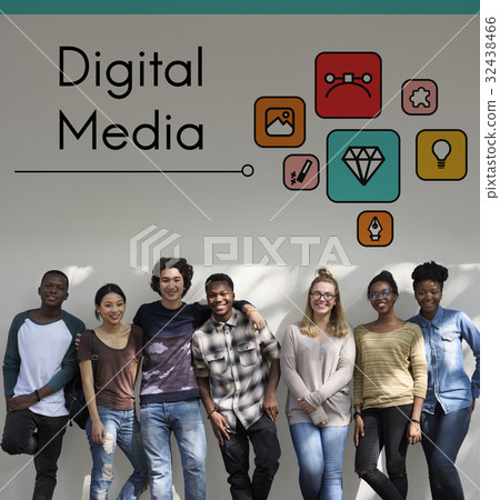 Digital Media Global Communications Connection Technology Digital Media Global Communications Connection Technology 32438466