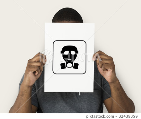 Radioactive risk hazard safety caution sign 32439359