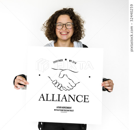 Alliance Partnership Teamwork Support Handshake Graphic 32440259