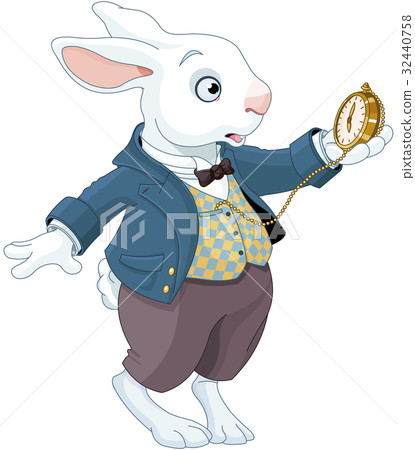 White Rabbit Holds Watch White Rabbit Holds Watch 32440758
