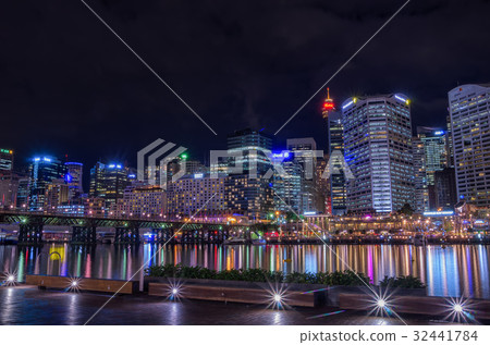 [Night view of Sydney] Darling Harbor 32441784