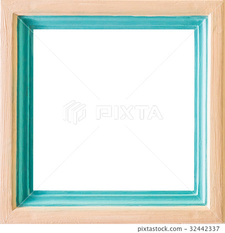Wooden and green framed with blank copy space 32442337
