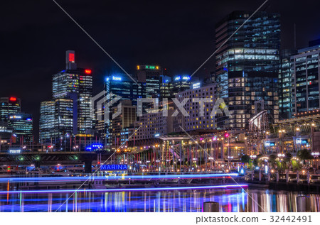 [Night view of Sydney] Darling Harbor Sydney Eye 32442491