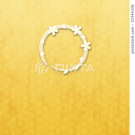 Cherry tree wheel (background material) Shadow _ cherry pattern c 32444106