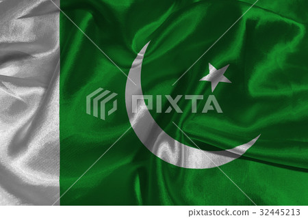 Pakistan national flag 3D illustration symbol Pakistan national flag 3D illustration symbol 32445213
