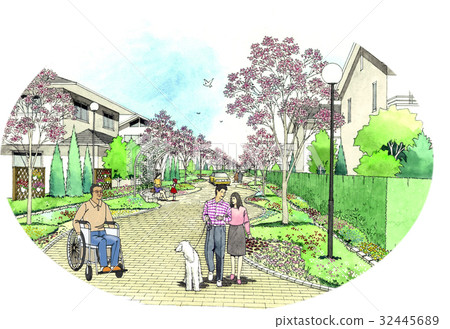 Elderly people, requiring carers, grandfathers going out with wheelchairs walking in families park scenery Universal Manners Elderly people, requiring carers, grandfathers going out with wheelchairs walking in families park scenery Universal Manners 32445689