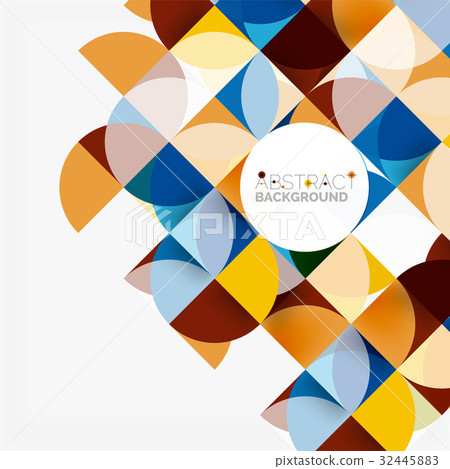 Modern geometrical abstract background circles Modern geometrical abstract background circles 32445883