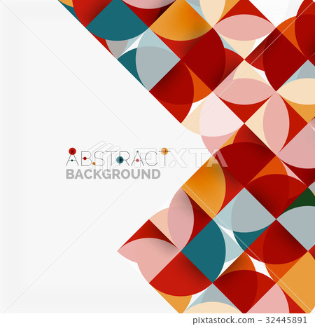 Modern geometrical abstract background circles Modern geometrical abstract background circles 32445891