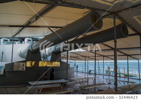 Mikasa Park Battleship Mikasa後甲板主砲 Mikasa Park Battleship Mikasa後甲板主砲 32446423