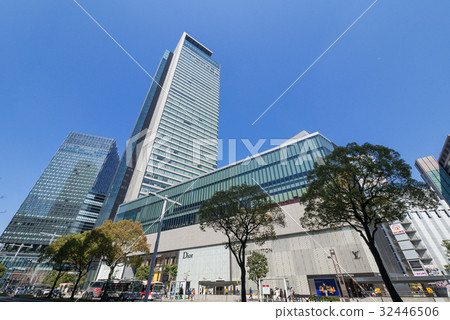 名古屋市中村區站名街街道都市風景米德蘭廣場和大名古屋大樓 32446506