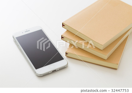 A smartphone and a book 32447753