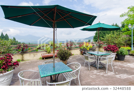 Terrace of summer highland resort cafe Terrace of summer highland resort cafe 32448588