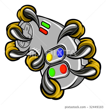 Monster Gamer Claws Holding Games Controller 32449183