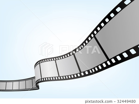 35mm film negative frame template, 3D vector element material 32449480
