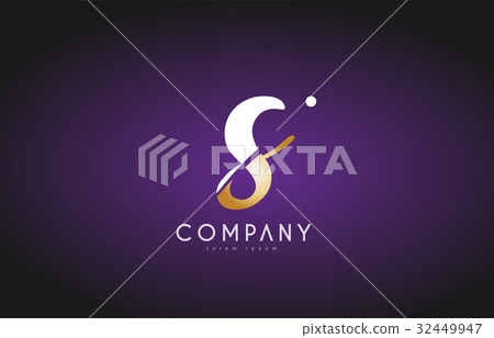 S alphabet letter gold golden logo icon design - Stock Illustration ...