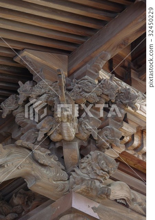 Shinshu Shiojiri Shrine Kita Kumai Shrine Sculpture group of the main shrine of the masterpiece Shiomi Shogen Shogun of Osumi Shinku (Nagano Takara) Shinshu Shiojiri Shrine Kita Kumai Shrine Sculpture group of the main shrine of the masterpiece Shiomi Shogen Shogun of Osumi Shinku (Nagano Takara) 32450229