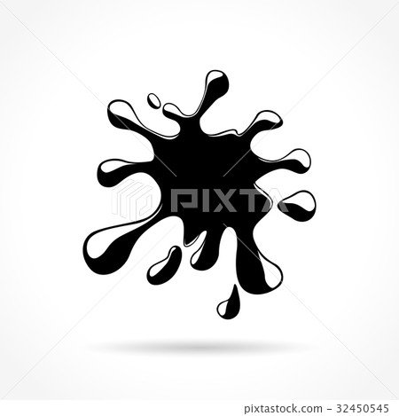 splash icon on white background - Stock Illustration [32450545] - PIXTA
