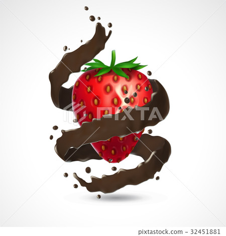 Strawberry and chocolate splash 32451881