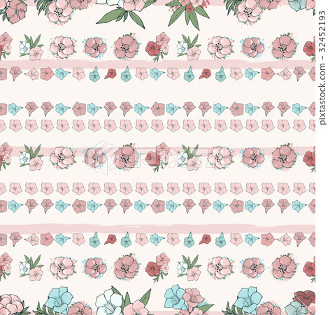 Exotic colorful flowers set 32452193