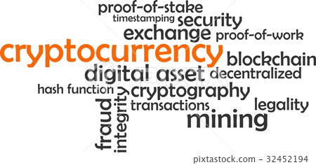 word cloud - cryptocurrency word cloud - cryptocurrency 32452194