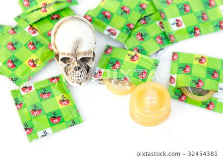 Condom and Skull Condom and Skull 32454381