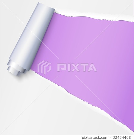 Realistic torn open paper with space for text on Realistic torn open paper with space for text on 32454468