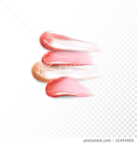 Collection of various Smears lipstick on white 32454808