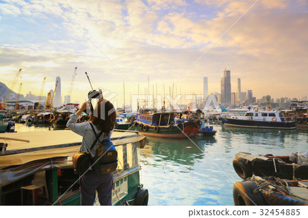 view of Causeway Bay Typhoon Shelter. 32454885