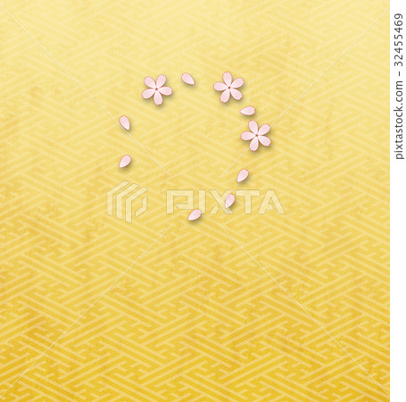 櫻桃樹環（背景材料）_ sairei形狀 32455469