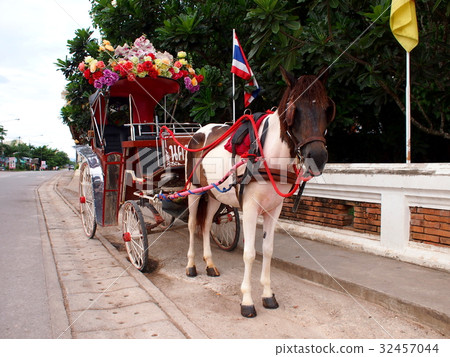 Horse carriage (Thailand / Lampang) Horse carriage (Thailand / Lampang) 32457044