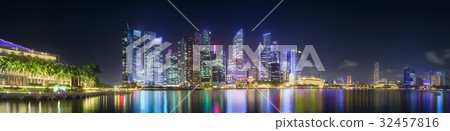 Singapore skyline background Singapore skyline background 32457816