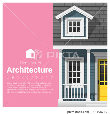 Architecture background with a small house 32458717